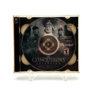 Age of Empires II Gold Edition PC CD-ROM Game 2002 The Conquerors Microsoft